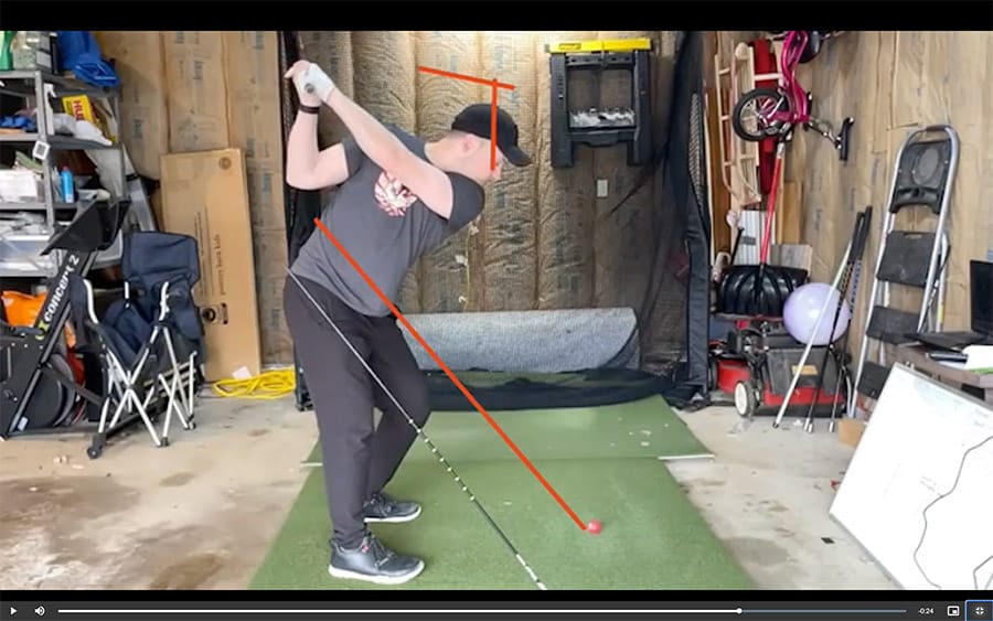 golf lessons using video
