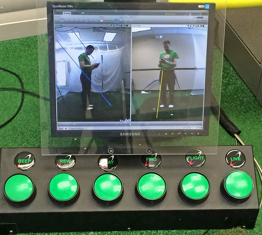 Golftec golf lesson video replay controller