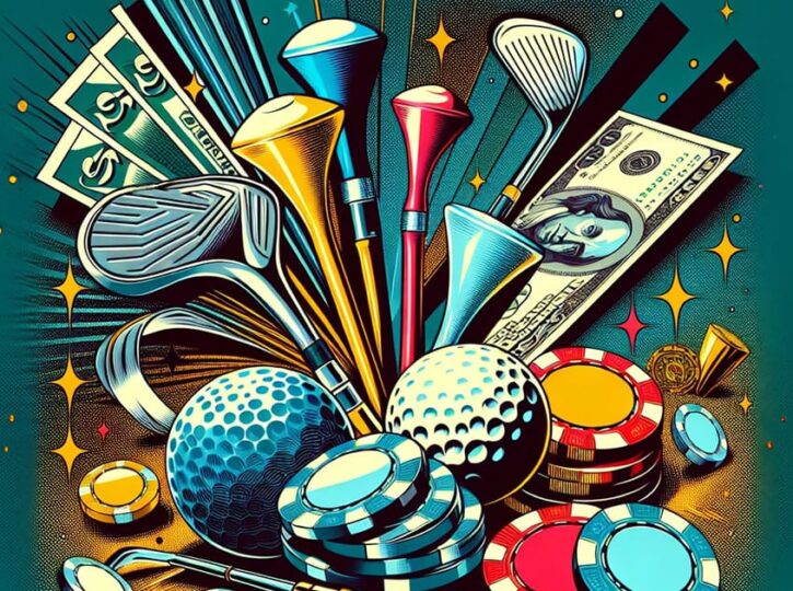 golf gambling collage